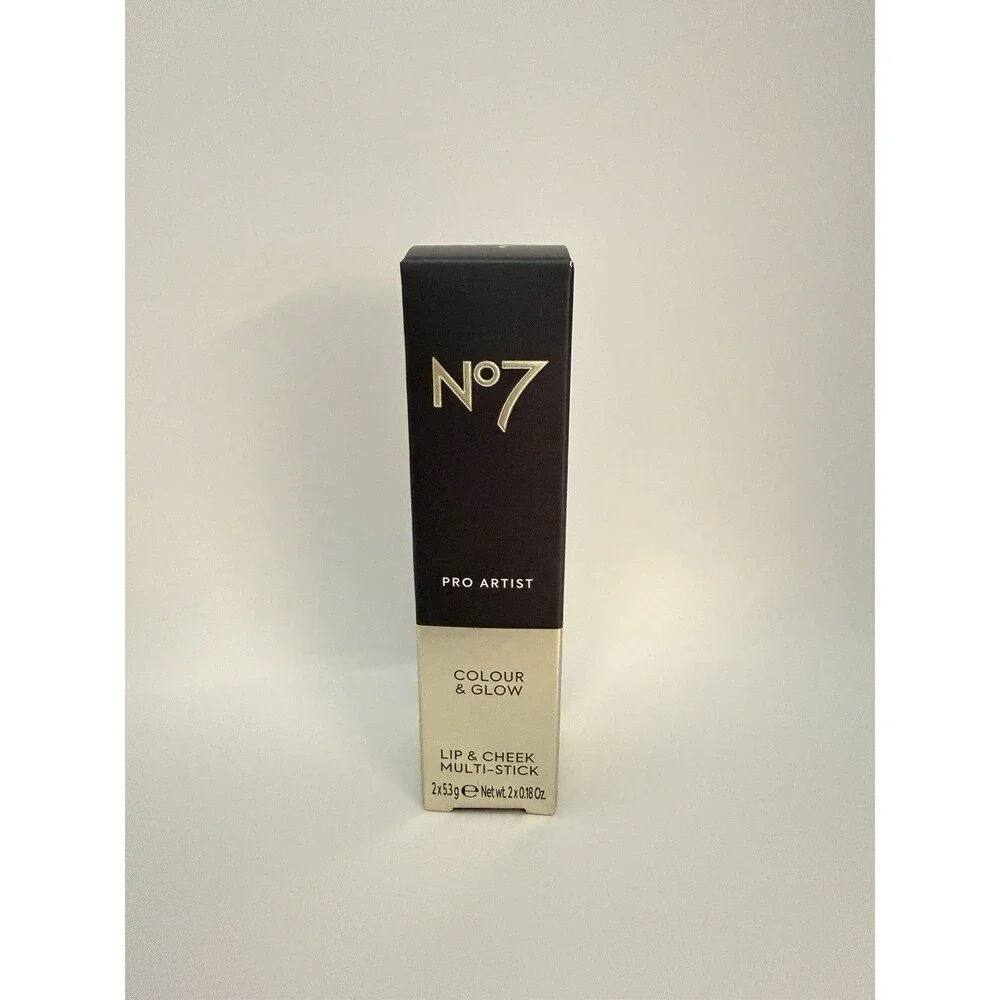 No7 Pro Artist Colour & Glow Lip & Cheek Multi Use Stick in Rose Pink/Pearl Glow